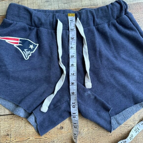 New England Patriots Women's Lounge Shorts - Size M - Cozy Cotton Blend Gray - Picture 4 of 9